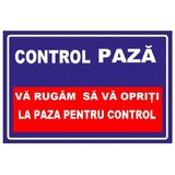 Placuta pentru control paza